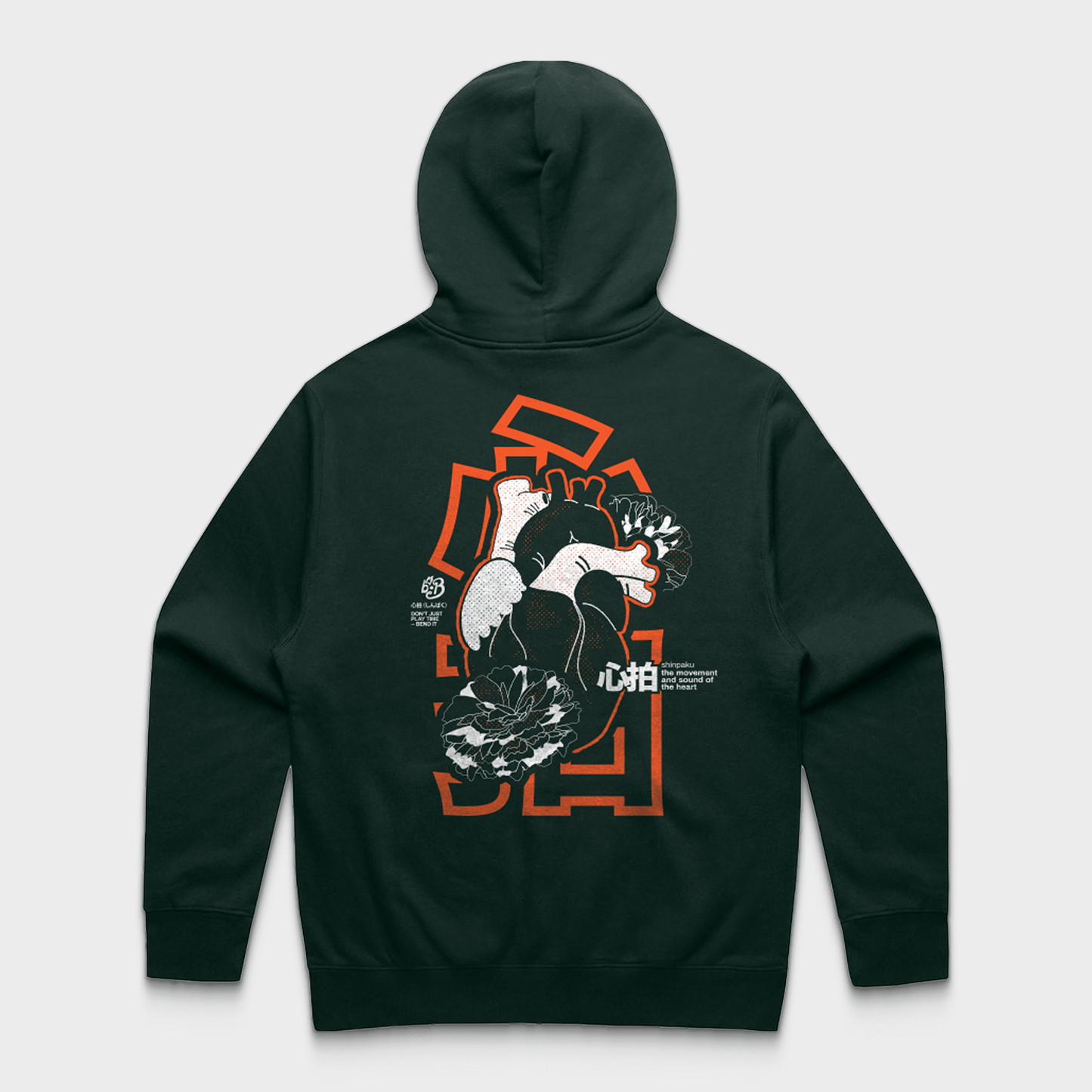 SHINPAKU Oversized Hoodie | Organic-Inspired Unisex Streetwear Hoodie for Musicians