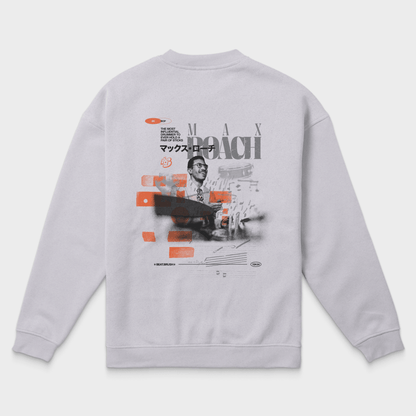 Max Roach Organic Cotton Sweatshirt – Eco-Friendly Unisex Jazz Apparel