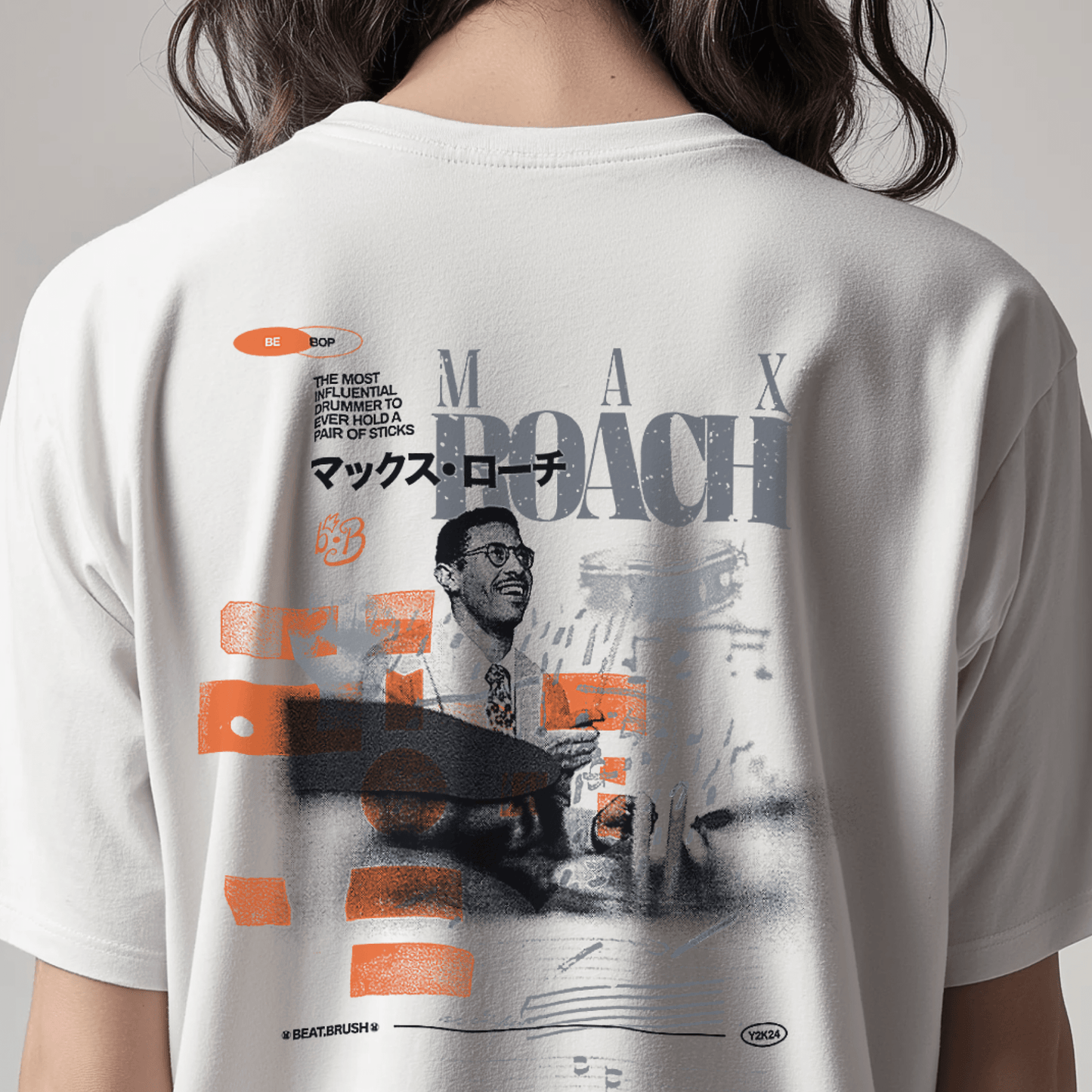 Max Roach Garment-Dyed Heavyweight T-Shirt – Relaxed Fit Jazz-Inspired Tee