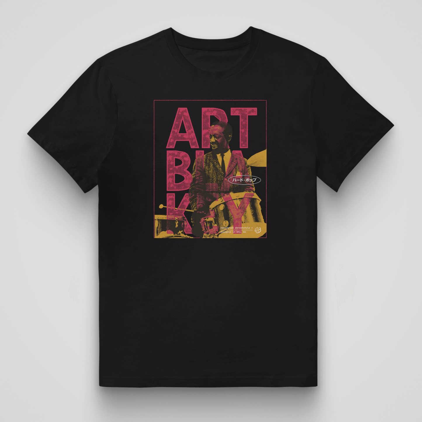 Jazz Legend Art Blakey T-Shirt Black