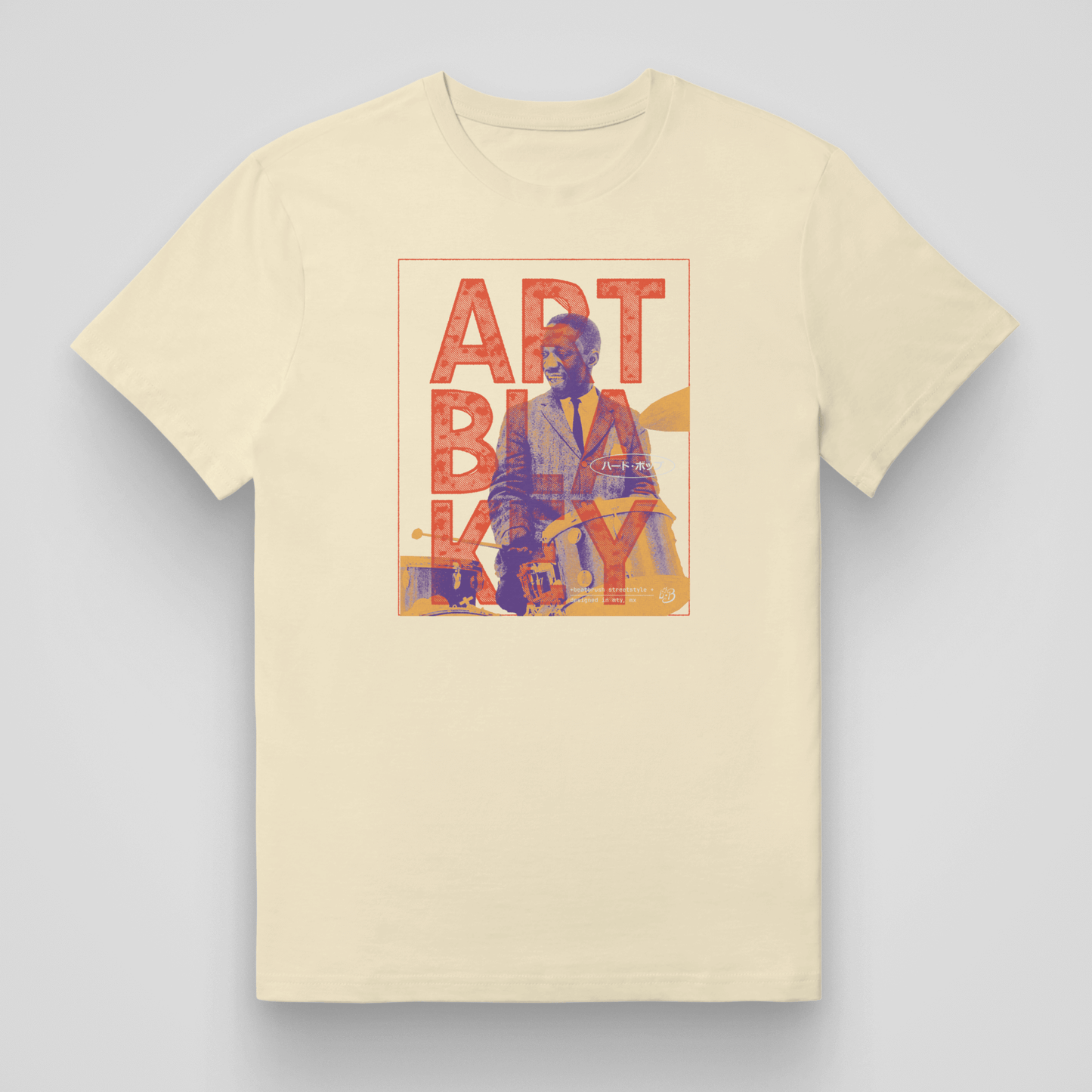 Jazz Legend Art Blakey T-Shirt Ivory