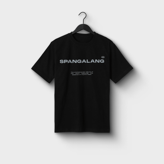 Rhythmic Minimalism T-Shirt – Unisex Heavyweight Tee Featuring “Spangalang” Phrase | Premium Cotton