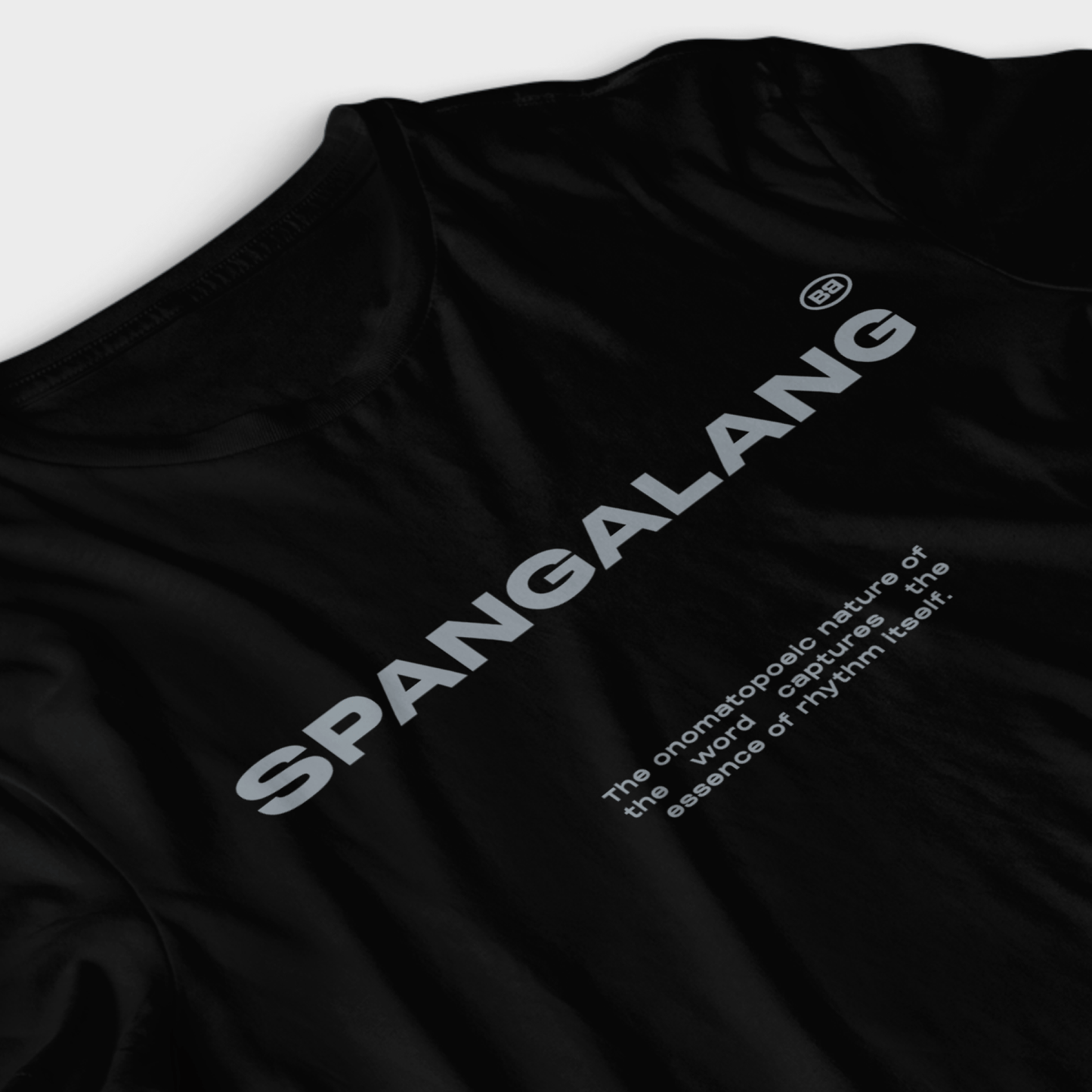 Rhythmic Minimalism T-Shirt – Unisex Heavyweight Tee Featuring “Spangalang” Phrase | Premium Cotton