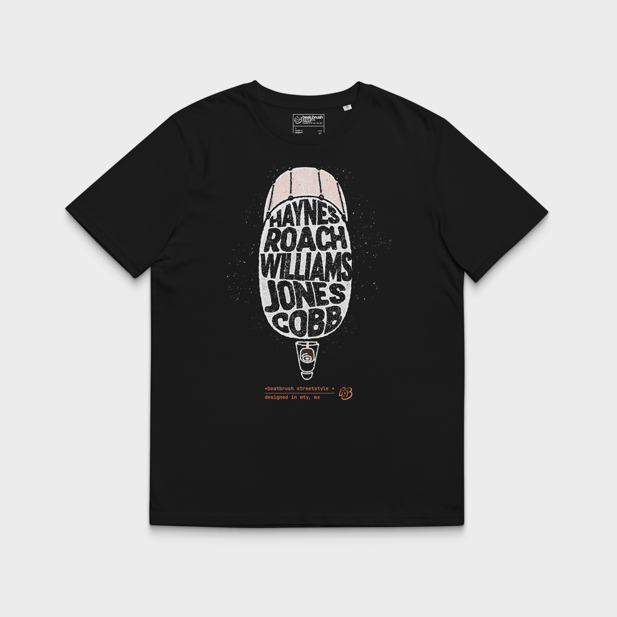 Classic Drums Heroes Tee — Jazz Legend Tribute Tee