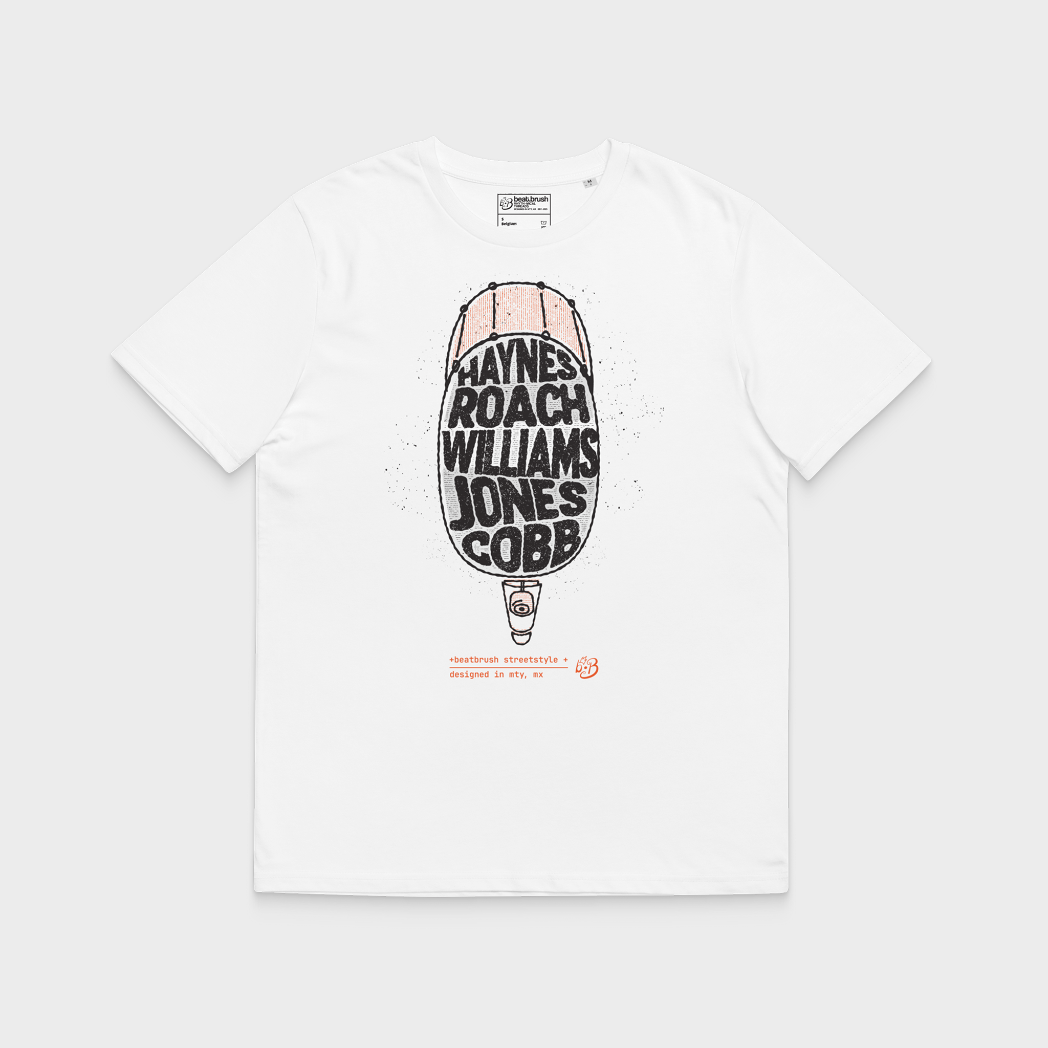 Classic Drums Heroes Tee — Jazz Legend Tribute Tee