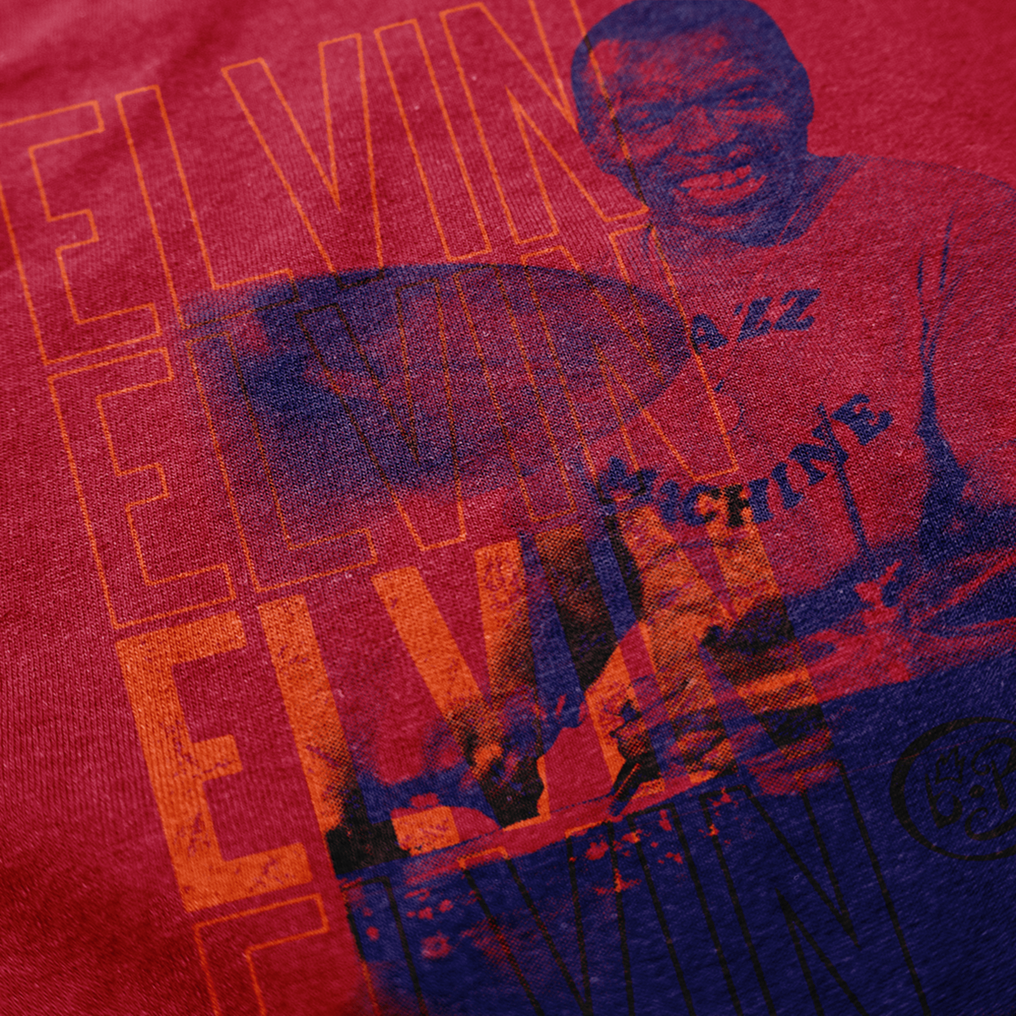 Vintage Elvin Jones Tee — Halftone Jazz Drummer Tribute Tee