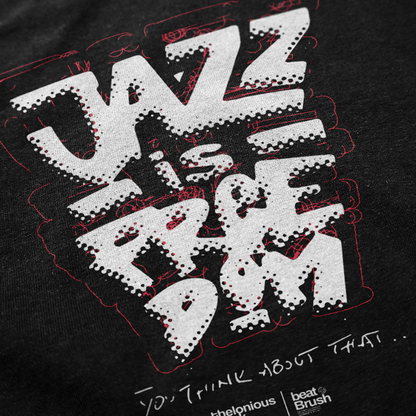 Thelonious Monk “Jazz Is Freedom” Tee — Vintage Graffiti Tribute Shirt
