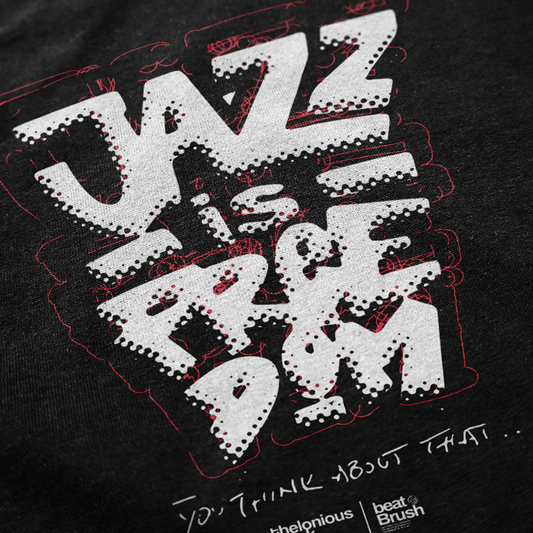 Thelonious Monk “Jazz Is Freedom” Tee — Vintage Graffiti Tribute Shirt