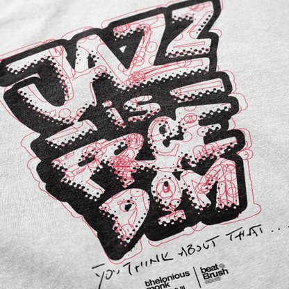 Thelonious Monk “Jazz Is Freedom” Tee — Vintage Graffiti Tribute Shirt