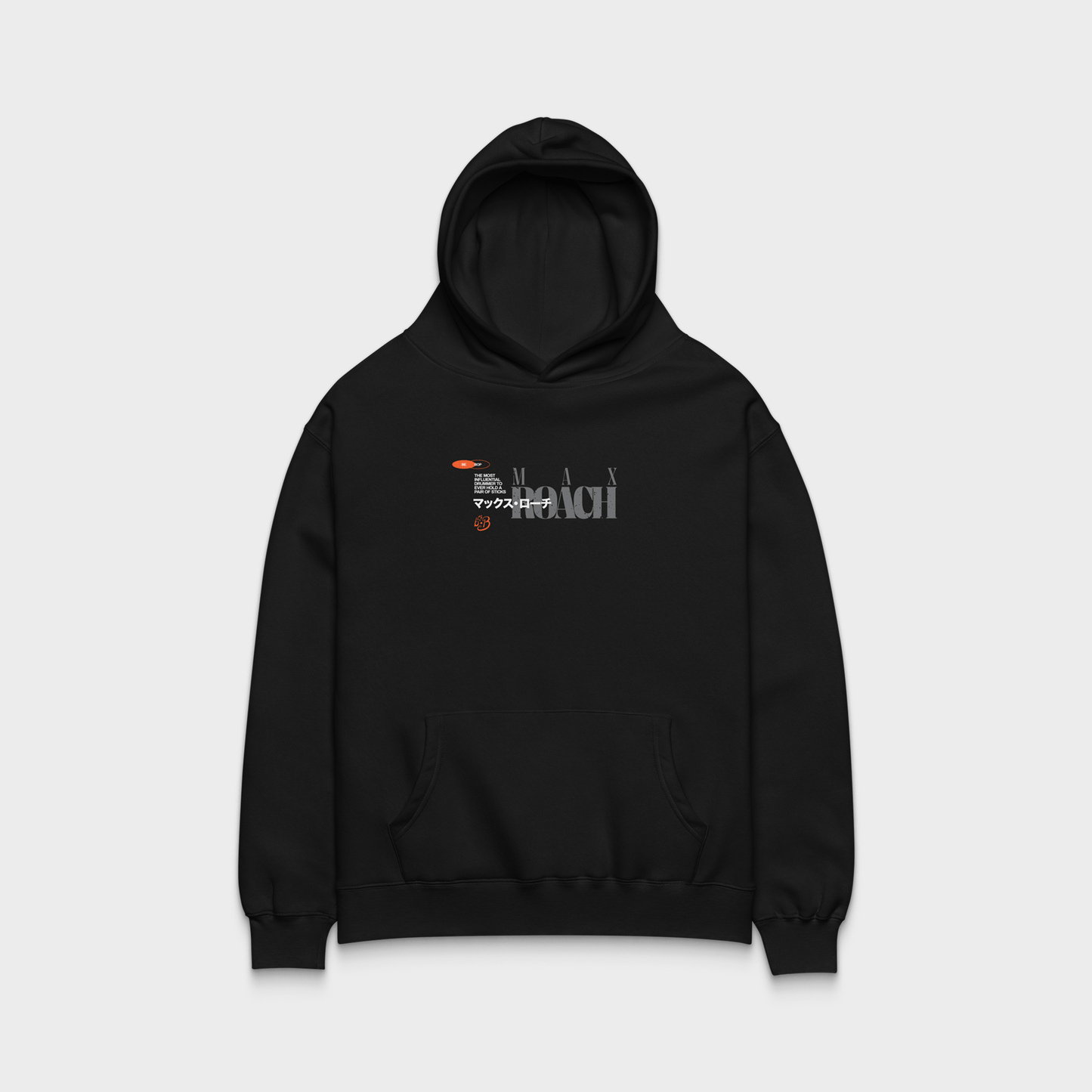 Max Roach Hoodie — Premium Jazz Drummer Tribute