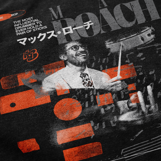 Max Roach Hoodie — Premium Jazz Drummer Tribute