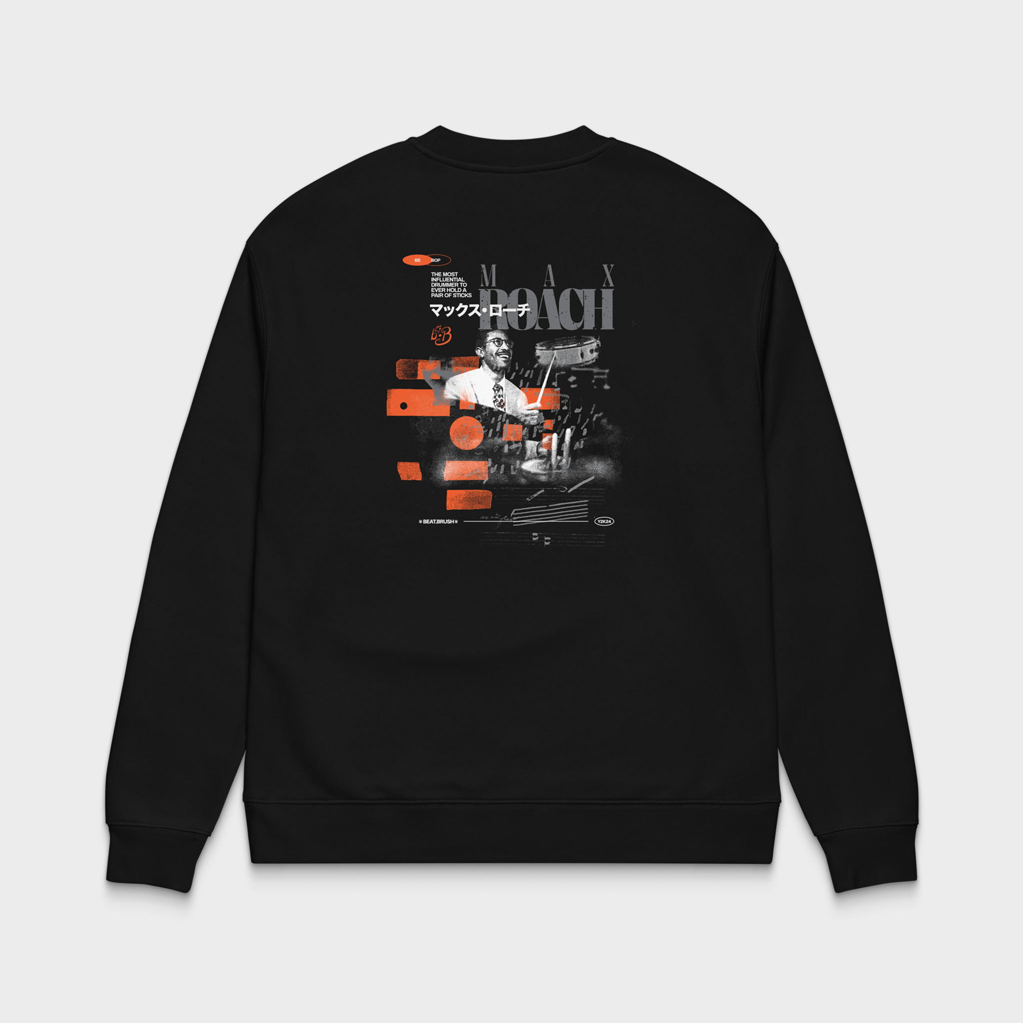 Max Roach Relax Crew — Premium Jazz Drummer Sweatshirt