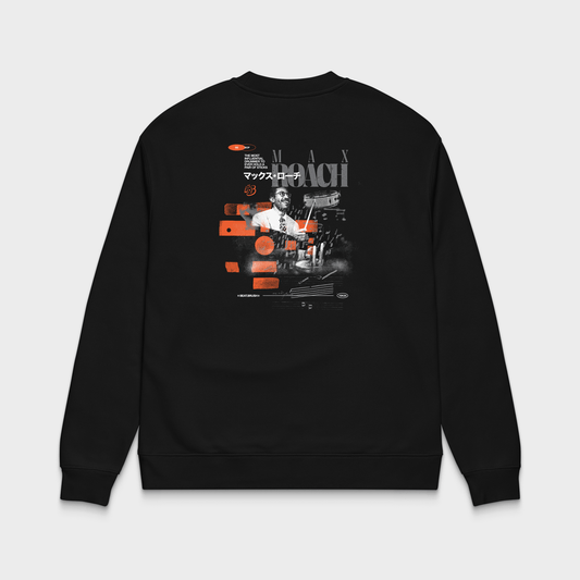 Max Roach Relax Crew — Premium Jazz Drummer Sweatshirt