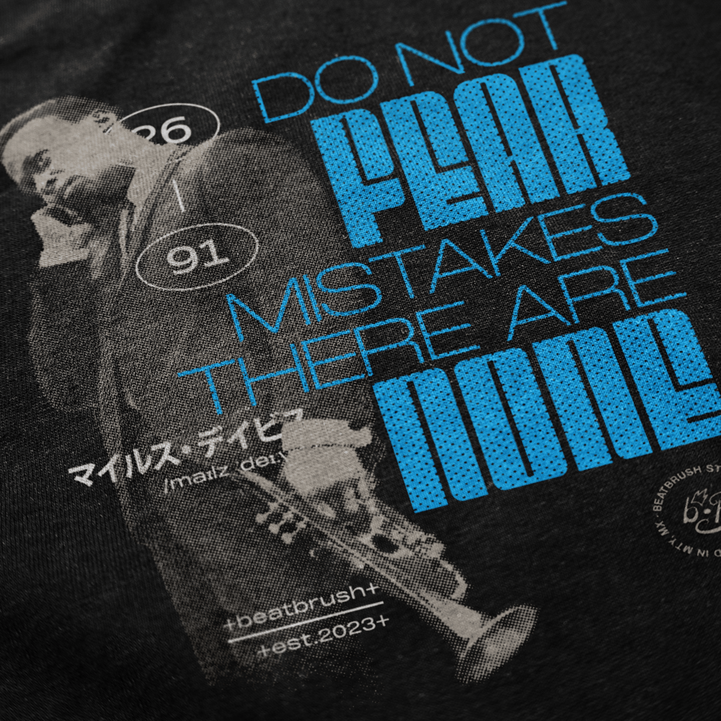 Miles Davis 1964 Vintage Halftone Tee — Fear None Jazz Tribute Shirt
