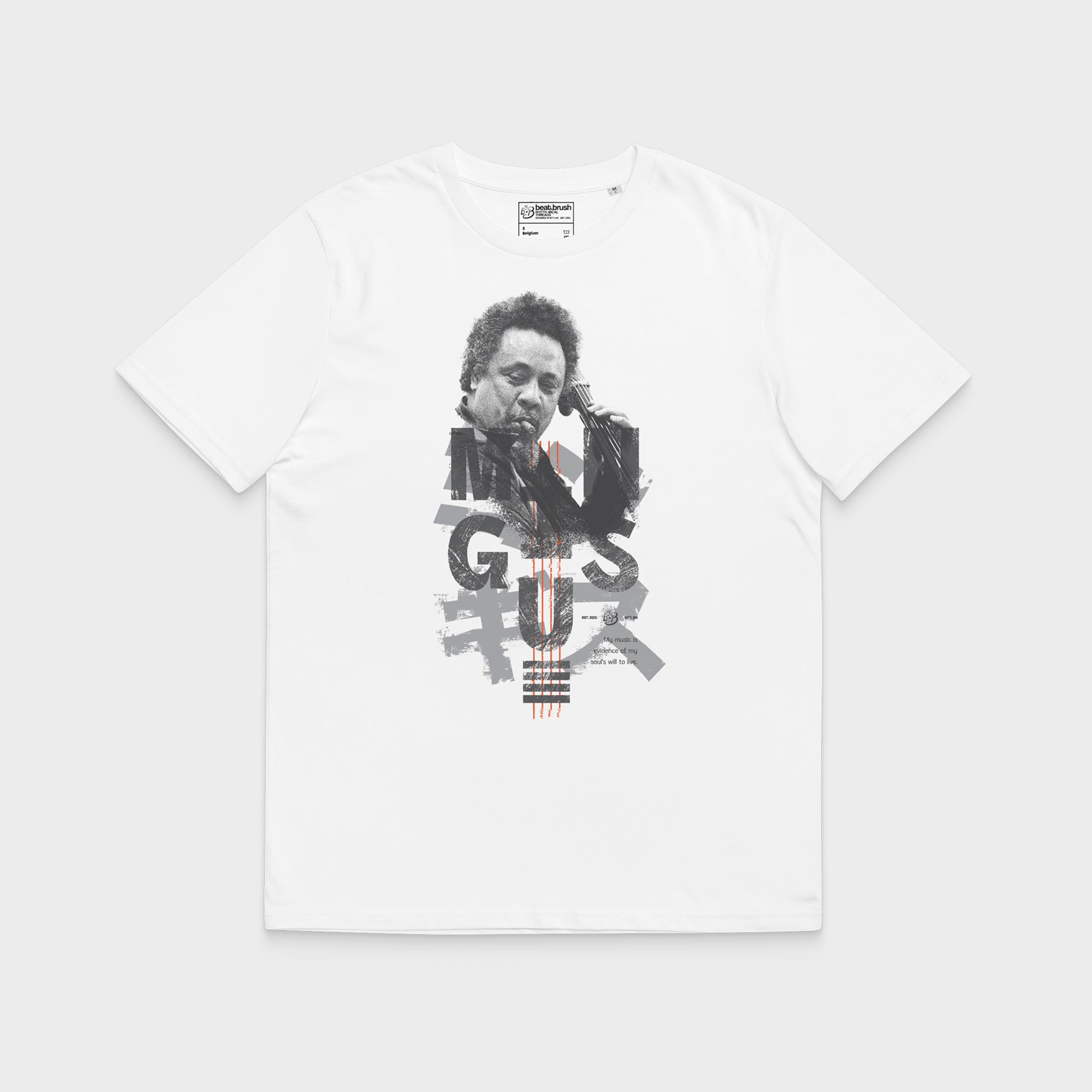 Mingus “Soul’s Evidence” Tee — Limited-Edition Jazz Tribute Tee