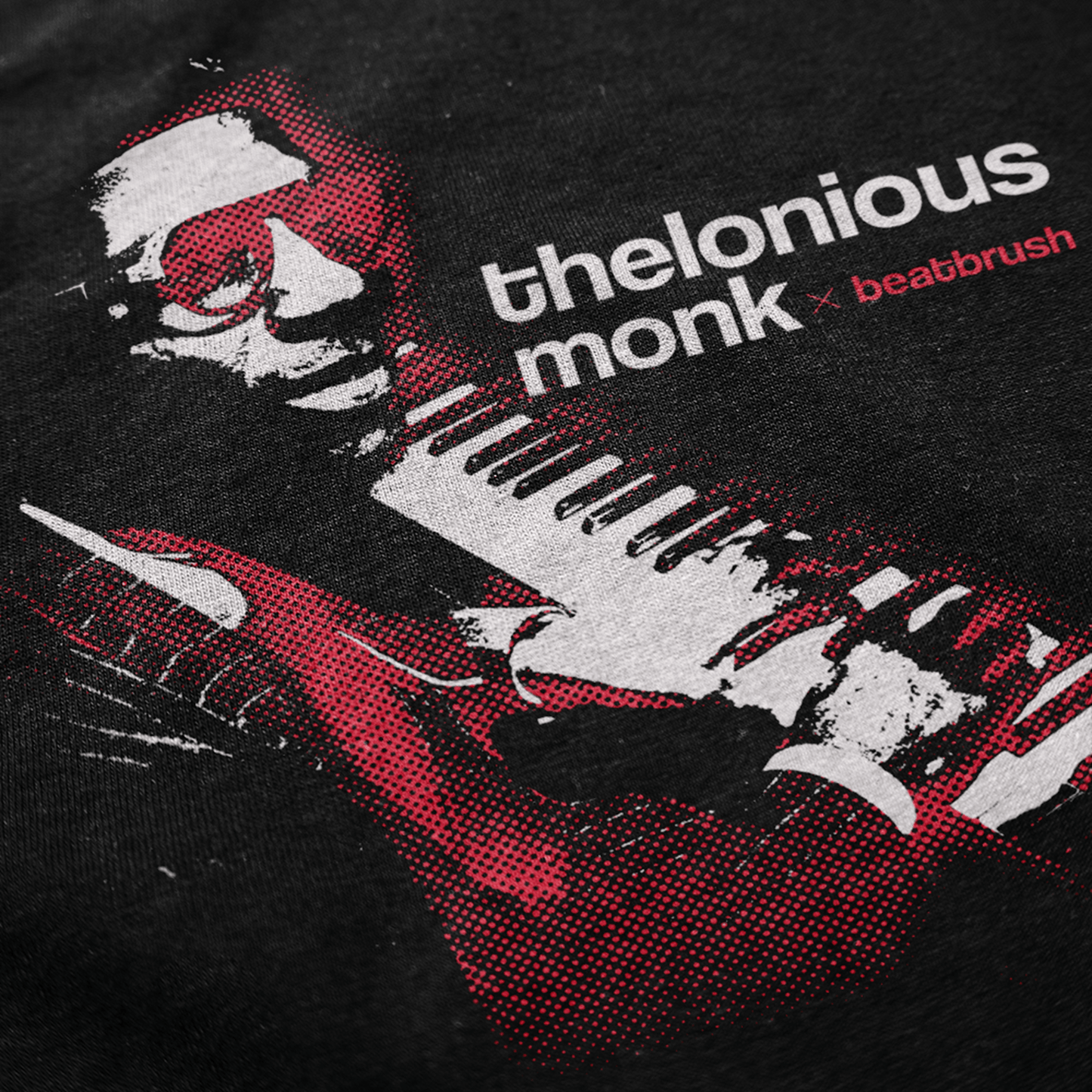 Vintage Thelonious Monk Tee — Halftone Jazz Legend Tribute Shirt
