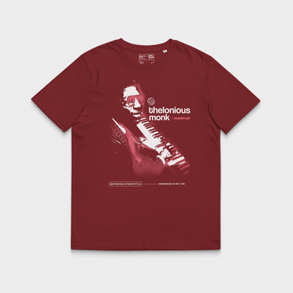 Vintage Thelonious Monk Tee — Halftone Jazz Legend Tribute Shirt