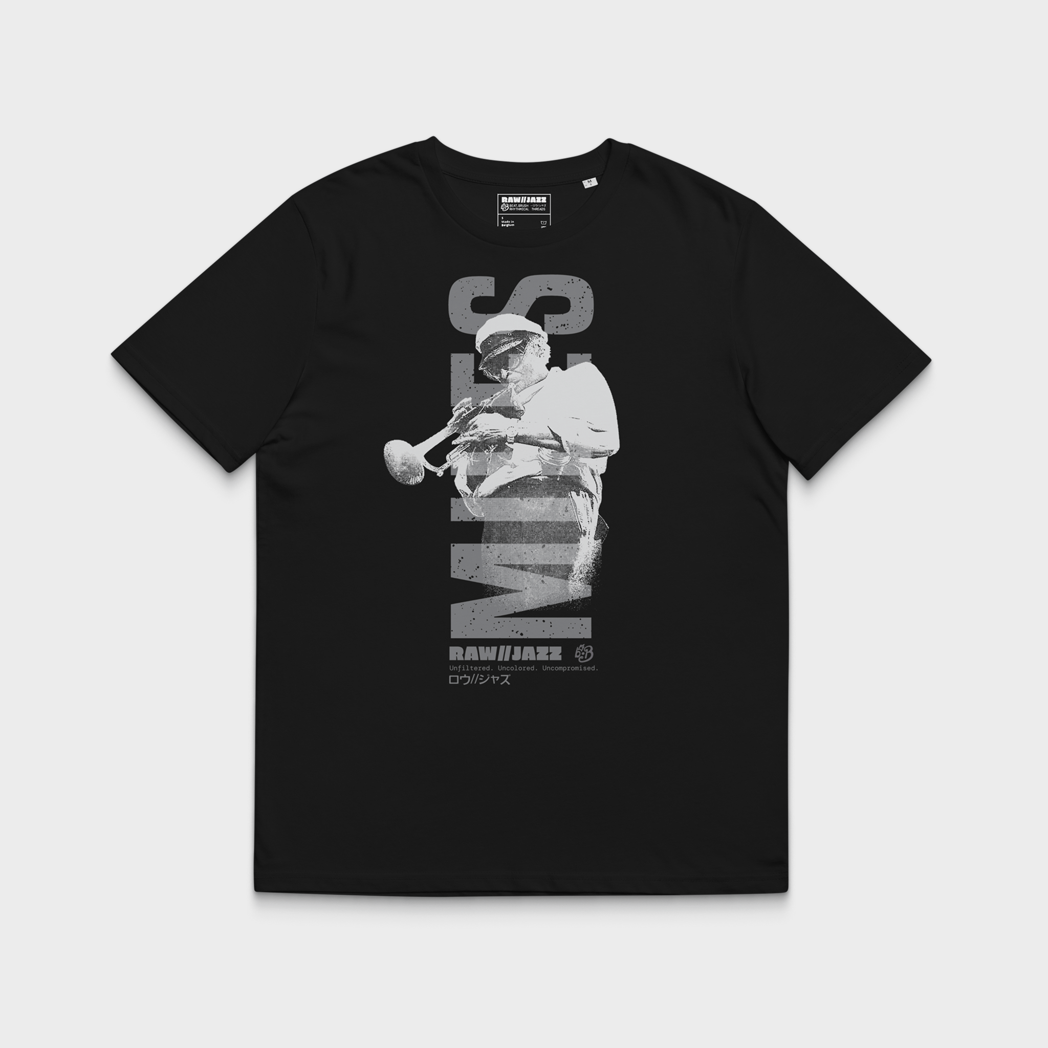 Miles Davis Tee — RAW//JAZZ Vol. 1 Monochrome Jazz Tribute Tee