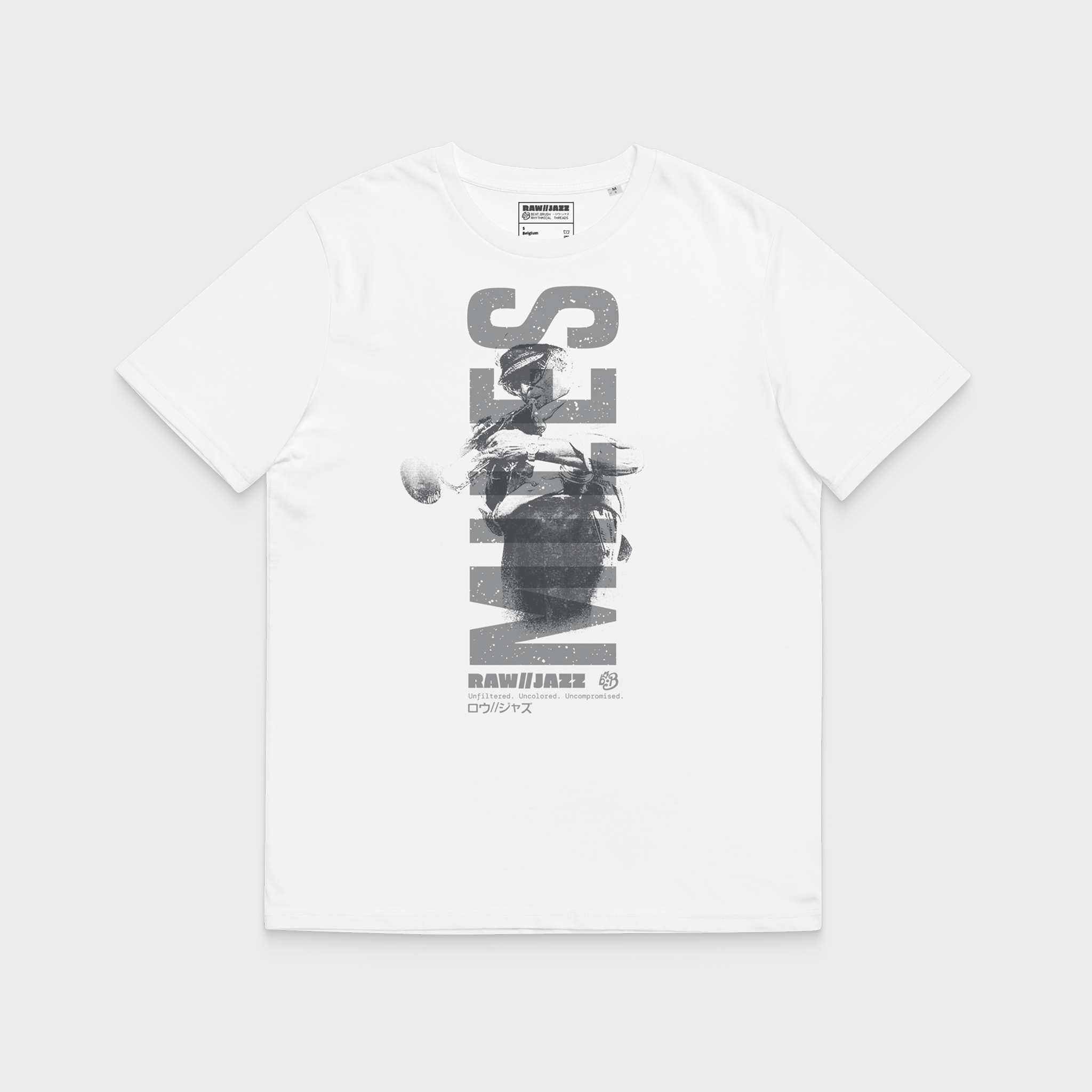 Miles Davis Tee — RAW//JAZZ Vol. 1 Monochrome Jazz Tribute Tee