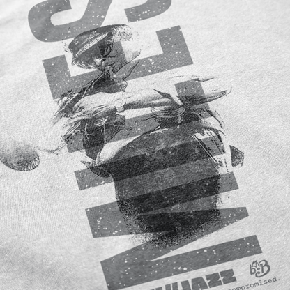 Miles Davis Tee — RAW//JAZZ Vol. 1 | BeatBrush Monochrome Street Merch