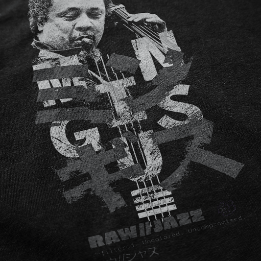 Charles Mingus Hoodie — RAW//JAZZ Vol. 1 | BeatBrush Monochrome Jazz Street Merch
