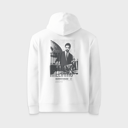 Tony Williams Hoodie — RAW//JAZZ Vol. 1 | BeatBrush Monochrome Street Merch