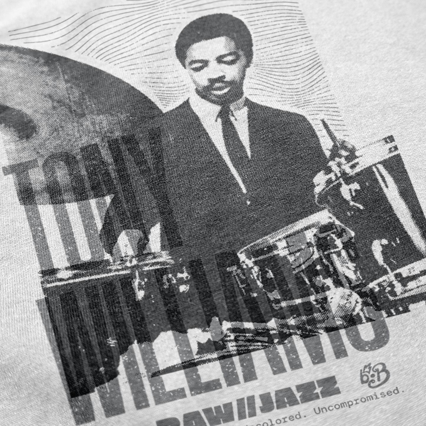 Tony Williams Hoodie — RAW//JAZZ Vol. 1 | BeatBrush Monochrome Street Merch