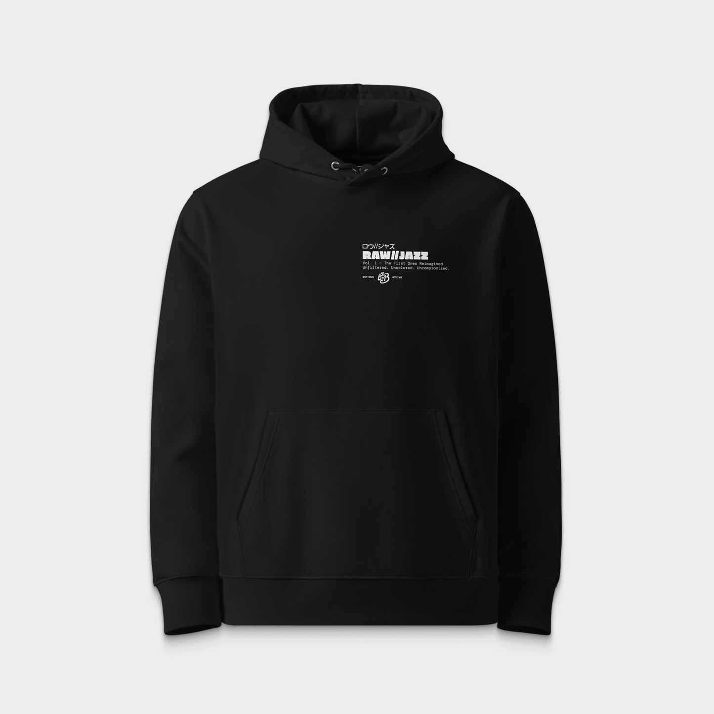 Elvin Jones Hoodie — RAW//JAZZ Vol. 1 | BeatBrush Monochrome Street Merch