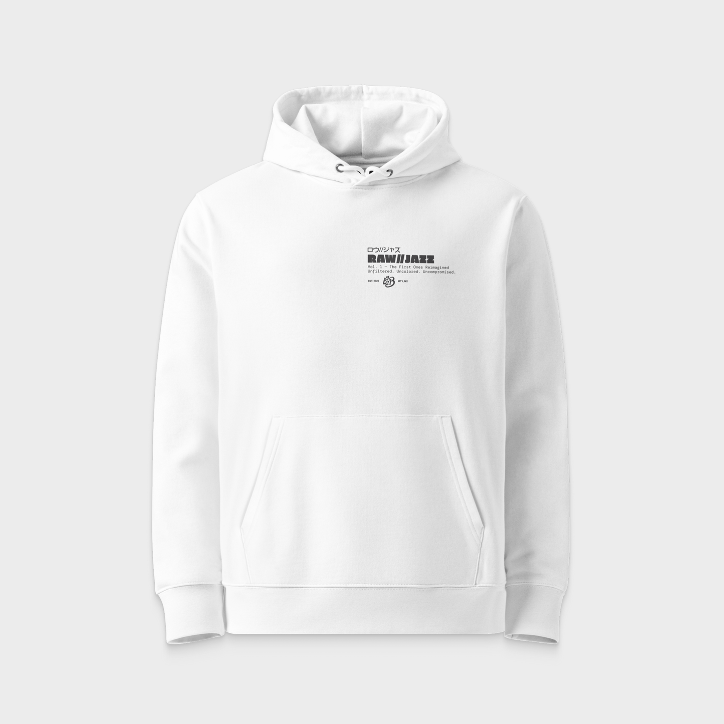 Elvin Jones Hoodie — RAW//JAZZ Vol. 1 | BeatBrush Monochrome Street Merch