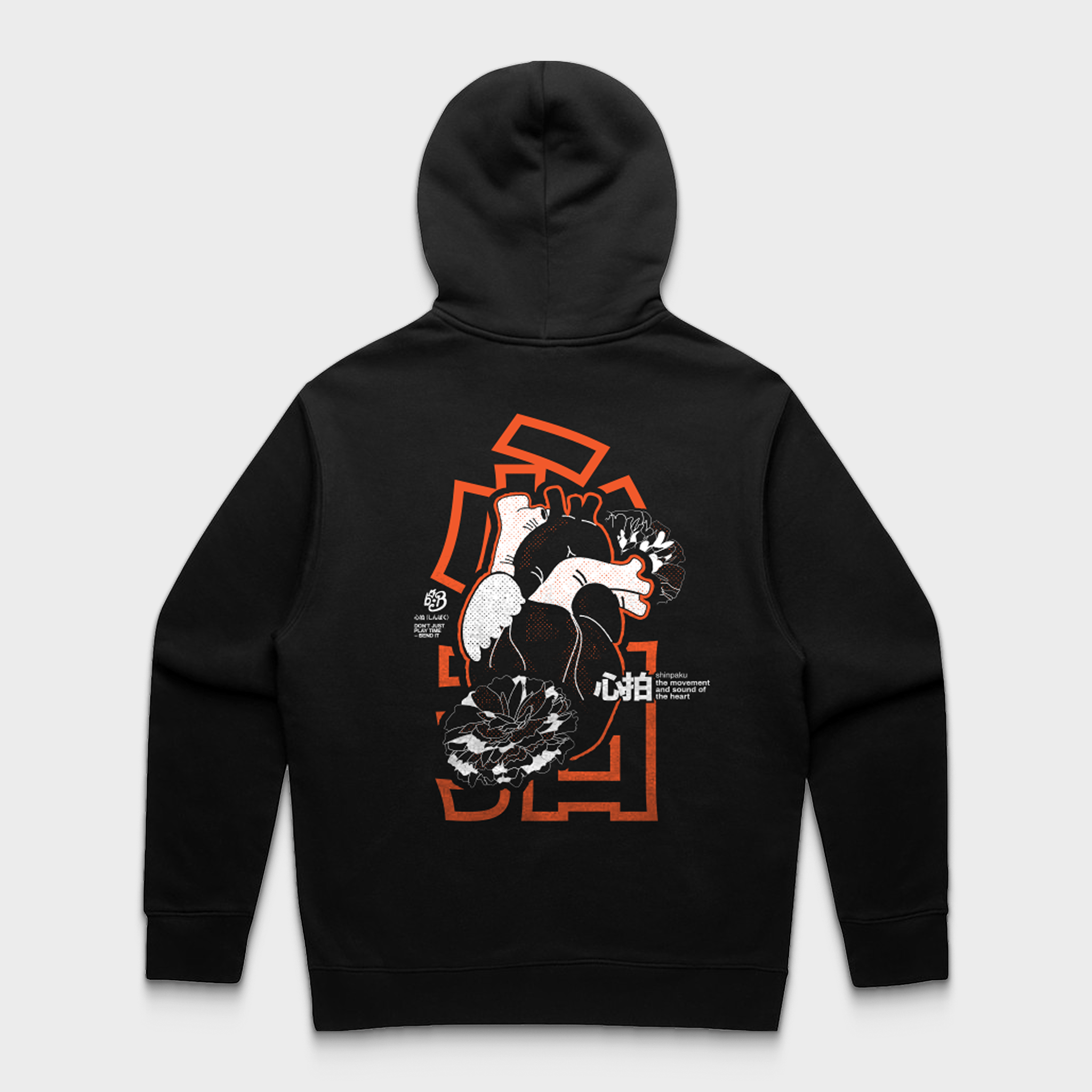 SHINPAKU Oversized Hoodie — Organic Rhythm-Inspired Unisex Hoodie