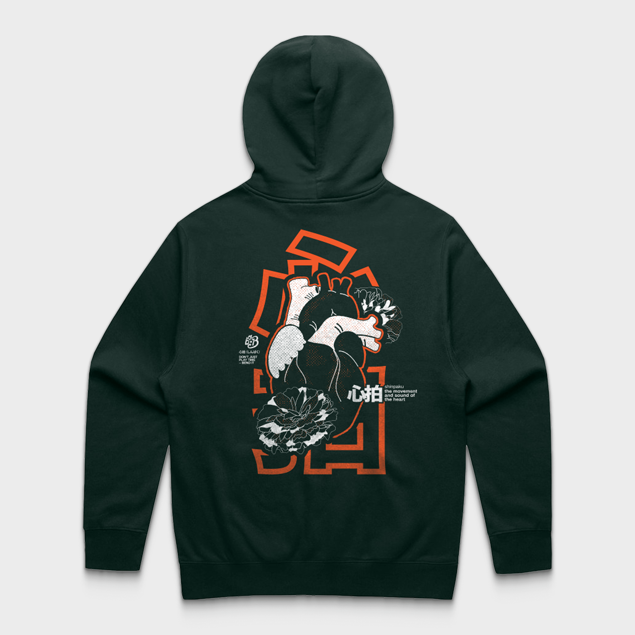 SHINPAKU Oversized Hoodie — Organic Rhythm-Inspired Unisex Hoodie