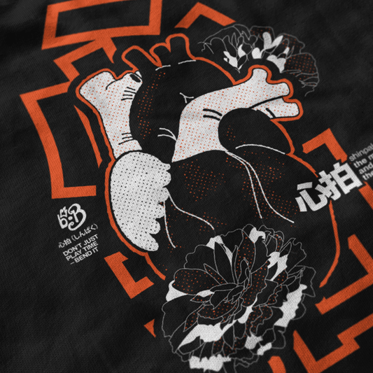 SHINPAKU Oversized T-Shirt | Organic Japanese-Inspired Streetwear for Drummers