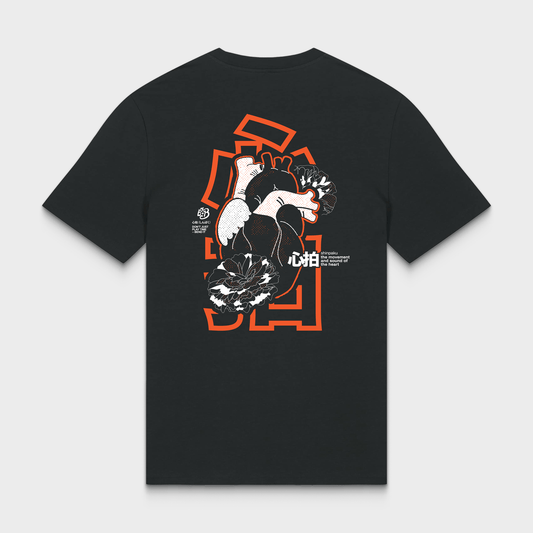 SHINPAKU Regular Fit T-Shirt – Black | Organic Cotton Streetwear for Musicians & Creatives