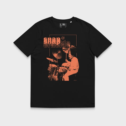 Roy Haynes “Snap Crackle” Jazz Drum Tribute – Unisex Organic Ribbed Neck Tee
